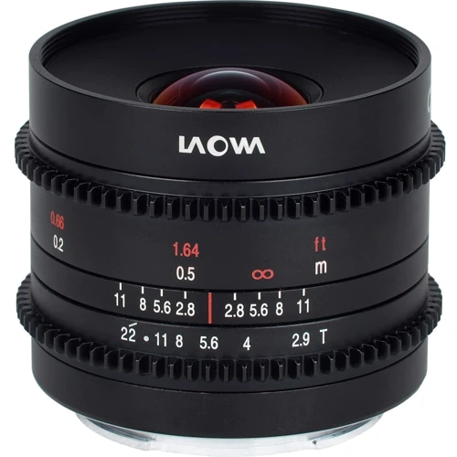 Об'єктив для фотоапарата Laowa 9mm t/2.9 Zero-D Cine Canon RF (Cine) (Black) VE929RFC: Діаметр різьби для світлофільтру 55 мм