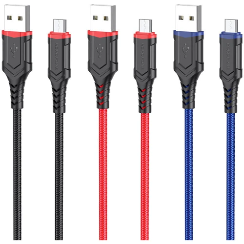 Кабель Borofone USB Cable to Micro USB 1m Red (BX67): Длина 1 м