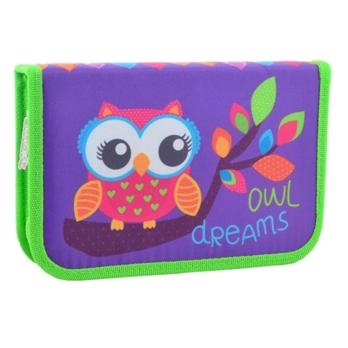 Пенал твердый одинарный без клапана Smart HP-02 Owl