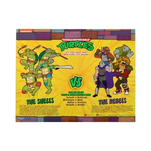 Набір фігурок TMNT серії Черепашки-ніндзя класичні - Леонардо проти Рокстеді (34 точки артикуляції: Тип Набор игровых фигурок