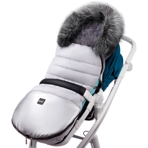 Зимний конверт Bair Polar premium серый - серебро кожа (623475): Тип аксессуара конверты