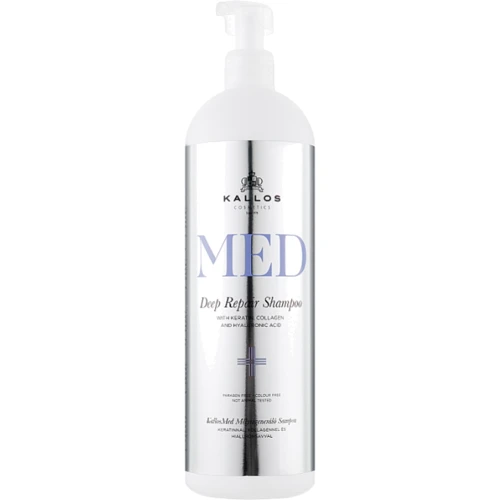 Kallos Cosmetics MED Deep Repair Shampoo Шампунь для глубокого восстановления волос 1000 мл