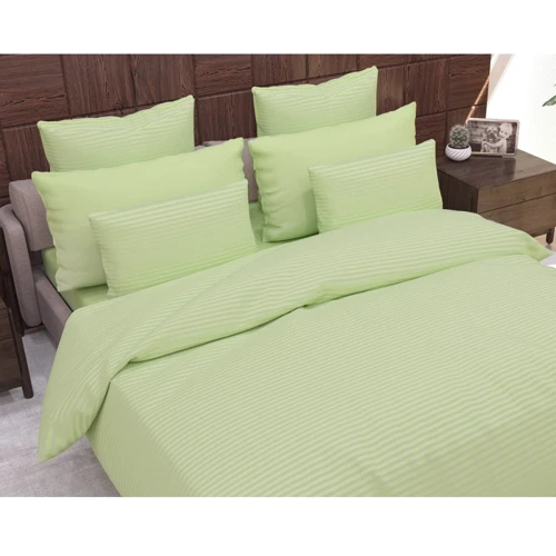 Комплект наволочок SoundSleep Stripe Pistache сатин-страйп 70х70см 2шт (93165884)