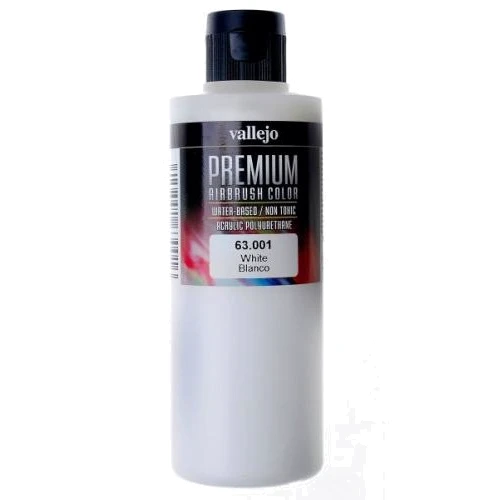 Краска Vallejo акрил-полиуретановая "Premium Color", белый VLJ63001
