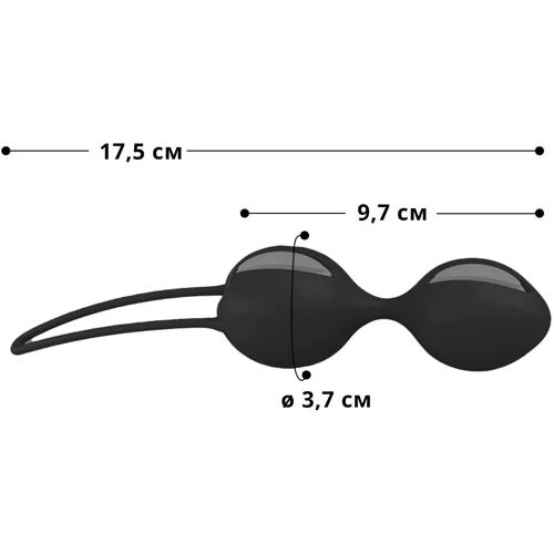Вагинальные шарики Fun Factory SMARTBALLS DUO Black