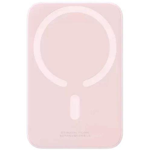 Внешний аккумулятор Baseus Power Bank 6000mAh Magnetic Wireless 20W Pink (PPCX020004): Кабели/переходники для смартфонов в комплекте USB Type-C