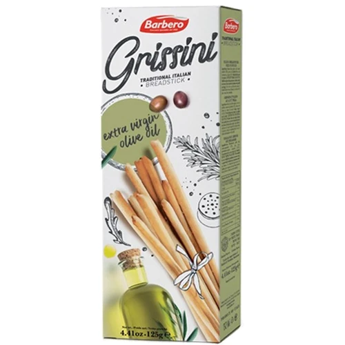 Хлібні палички Гриссіні Barbero з оливковою олією 125 г (8054529720163): undefined undefined