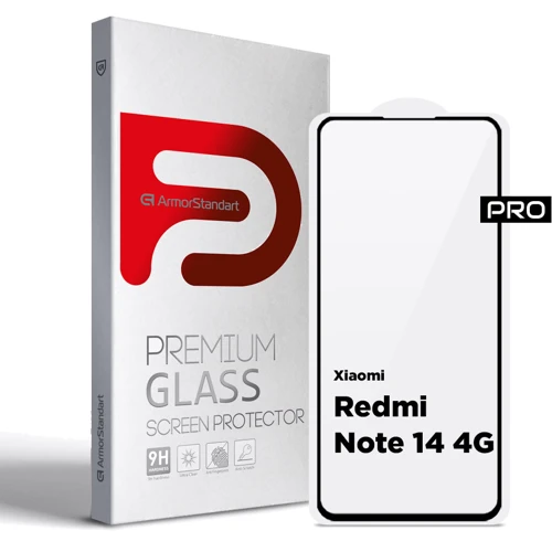ArmorStandart Tempered Glass Pro Black for Xiaomi Redmi Note 14 4G (ARM79679)