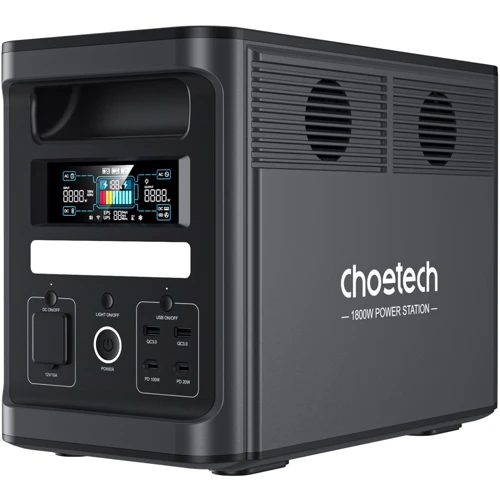 Зарядна станція Choetech 1800W 1536Wh Black (BS065) UA