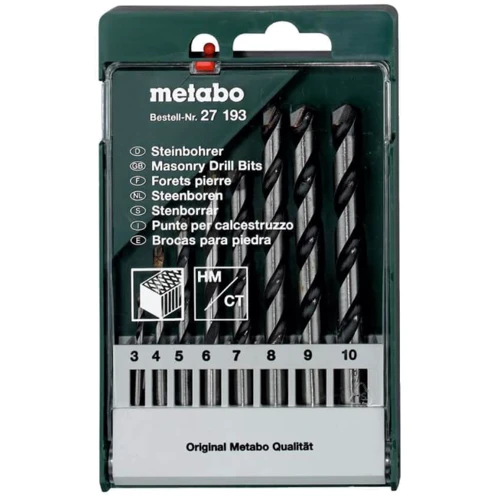 Набір свердлів по каменю Metabo 627193000