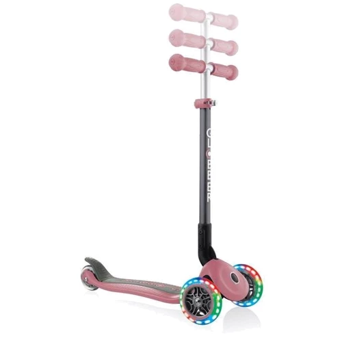 Самокат Globber Primo Foldable Lights Deep Pastel Pink (пастельно-розовый): Тип колес литые