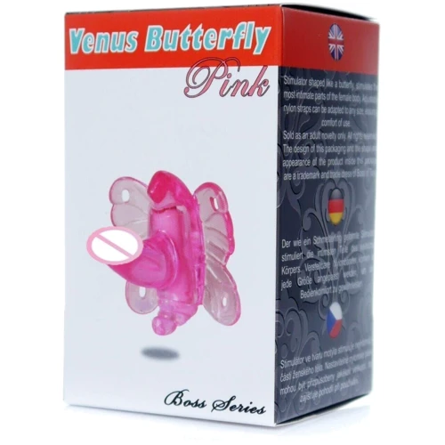 Вибро-стимулятор бабочка Venus Butterfly Pink, BS6700054