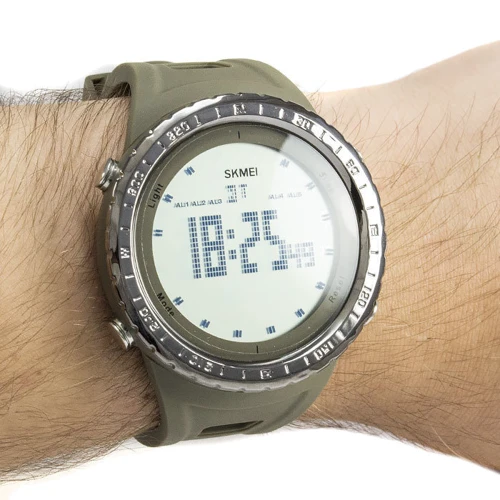 Наручний годинник Skmei 1246 Army Green: Водонепроникність 5 ATM