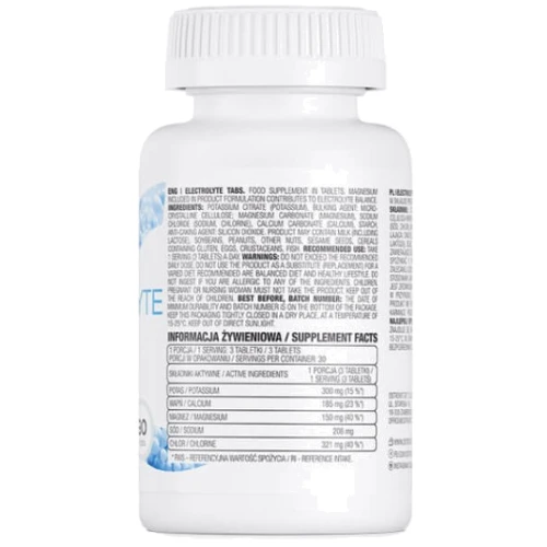 OstroVit Electrolyte 90 tabs / 90 servings: Пол Унисекс