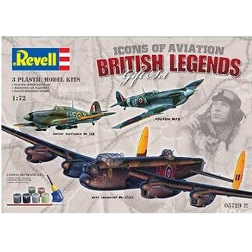 Revell (1:72) Подарочный набор с самолетами (3шт.,1942,1938,1940гг.,Великобритания) "WWII Classics" (05729): Производитель Revell