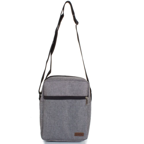 Мужская сумка планшет DNK Leather серая (DNK-CLASSIC-BAG-COL-07)