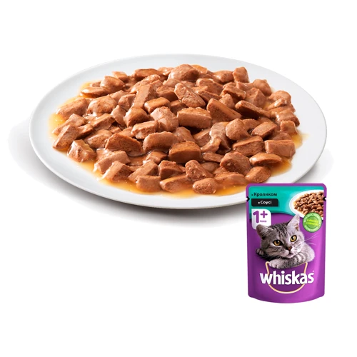Вологий корм для котів Whiskas з кроликом в соусі 100г (5900951021541): Вік молоді