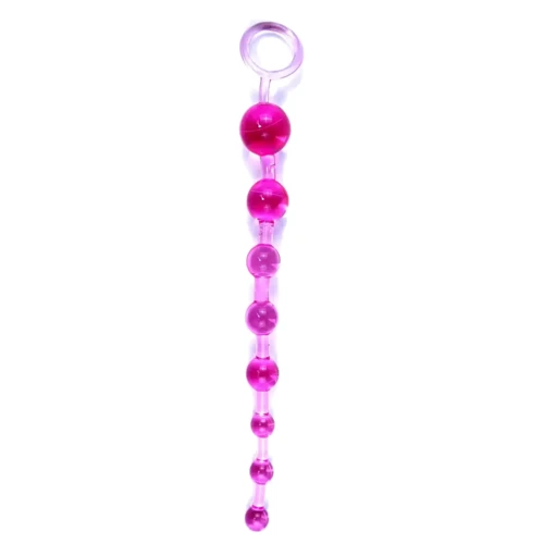 Анальные бусы BOSS - Jelly Anal 10 Beads Pink, BS6700084