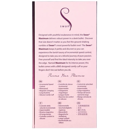 Вибропуля Swan Maximum + Comfy Cuff Pink