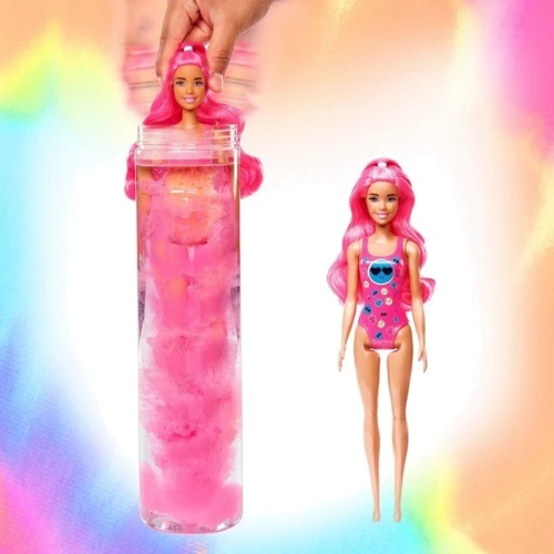 Кукла Цветное перевоплощение Barbie серия Неоновые цвета (в ассортименте) (HCC67) фото 6