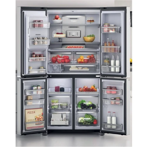 Холодильник Side-by-Side Whirlpool WQ9IMO1L: Расположение морозильной камеры Нижнее