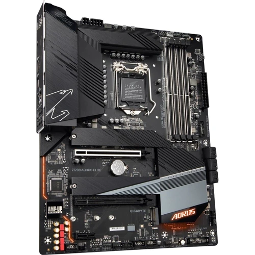 GIGABYTE Z590 AORUS ELITE: Разъемы на плате SATA 3.0, M.2