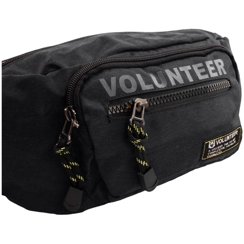 Чоловіча поясна сумка Volunteer чорна (GB1780-01-black): Застібка Блискавка