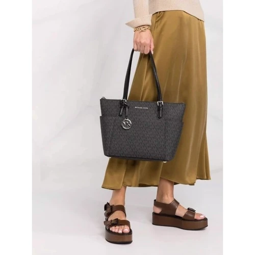 Женская сумка тоут Michael Kors EW TZ TOTE черная (30S0STTT1B001): Фактура Гладкая, Матовая