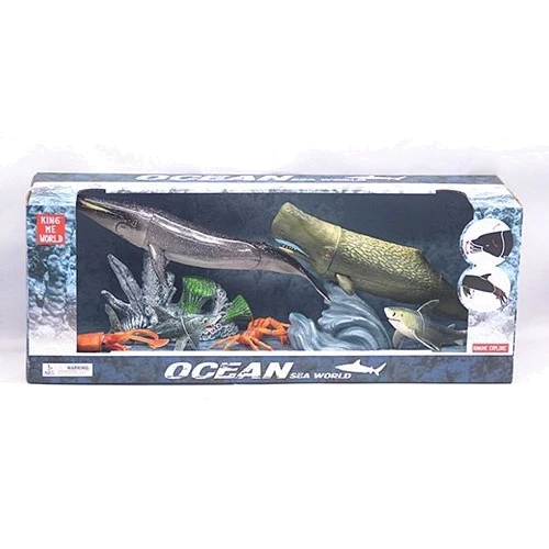 Животные King me world кит 2 шт., акула, краб, омар, подвижные дет. (5503-4): Производитель King me world