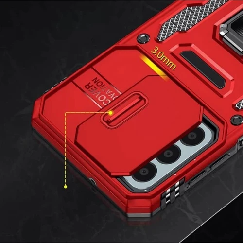 Чехол для телефонов Mobile Case Camshield Army Ring Red for Samsung A266 Galaxy A26 5G: Цвет красный