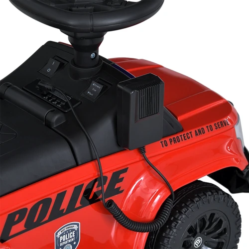 Детский электромобиль-толокар 2в1 Bambi Police красный (M 5844B-3)