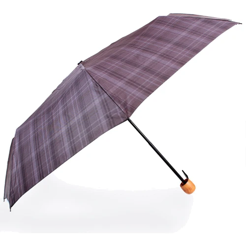 Зонт мужской механический Fulton серый (FULG868-Charcoal-Check): Тип ручки Прямая