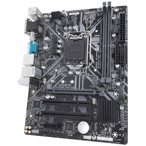 GIGABYTE H310M S2P 2.0: Роз'єми на платі SATA 3.0, M.2, PCI Express x1