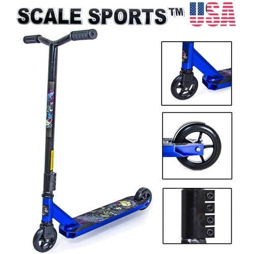 Трюковый самокат Scale Sports Leone, синий