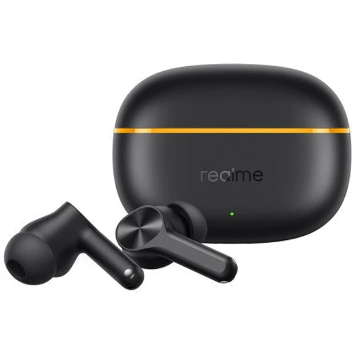 Навушники Realme T200 Lite Volt Black: Додатково сенсорне управління, вологозахист, TWS навушники