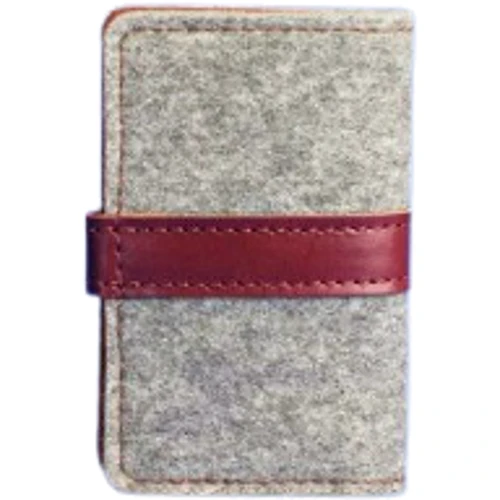 Жіночий Картхолдер BlankNote 6.1 сірий (BN-KK-6-1-felt-vin): Формат гаманця вертикальний