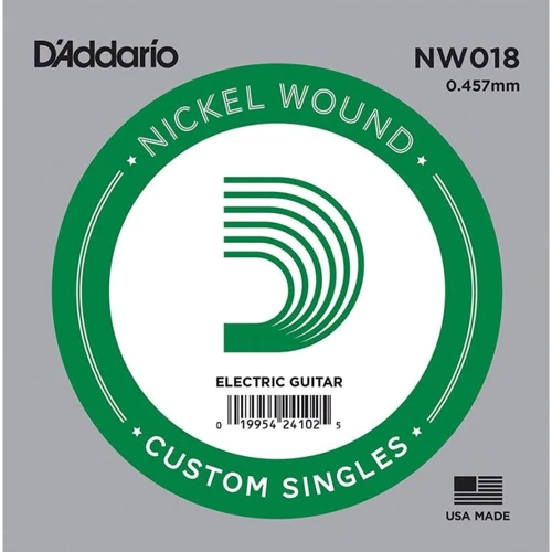 Струна для гитар Струна D`ADDARIO NW018 XL Nickel Wound 018