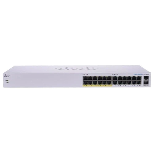 Мережевий комутатор Cisco CBS110-24PP-EU: Порти только Gigabit Ethernet (10/100/1000)