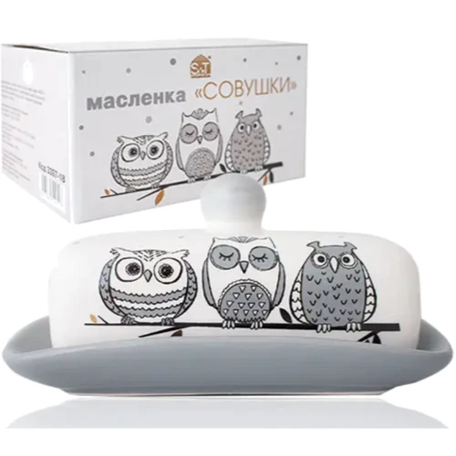 Масленка S&T "Совушки" 13х17х5.5 (3397-18)