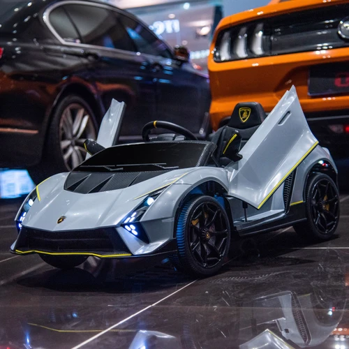 Дитячий електромобіль Bambi Racer Lamborghini сірий (M 5100EBLR-11): Вид автомобиль