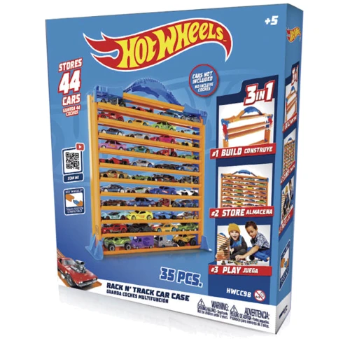 Игровой гараж Hot Wheels с дорожками для хранения машинок (HWCC9B)