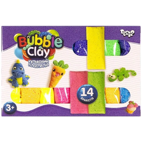 Комплект креативного творчества Danko Toys "Bubble Clay" 14 брикетов (BBC-05-01U): Производитель Danko toys