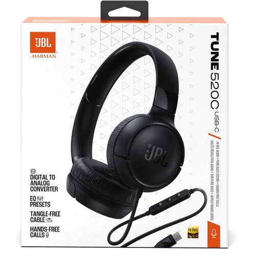 Навушники JBL Tune 520C USB-C Black (JBLT520CBLK) фото 7