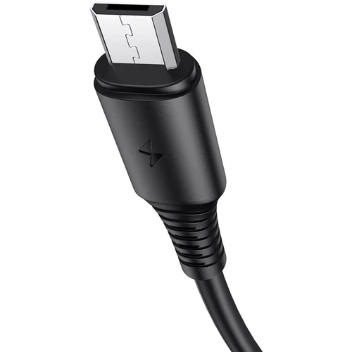 Кабель Borofone USB Cable to Micro USB Coolway 1m Black (BX47): Тип USB Cable - microUSB
