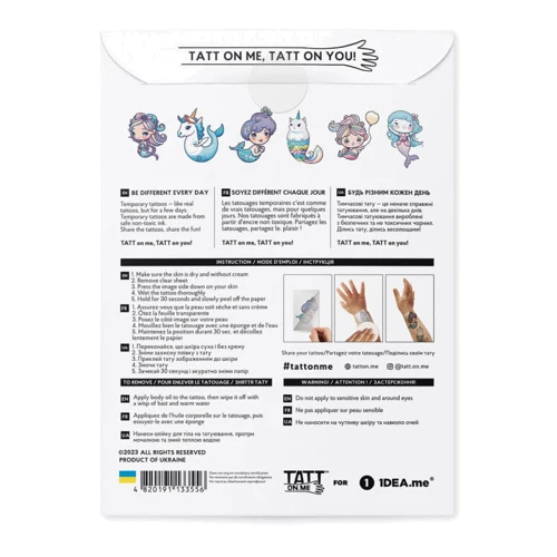 Временные тату TATTon.me Mermaids set (TSMermaids)