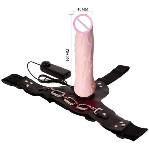 Страпон с вибрацией LYBAILE Baile Jessica Belt Strap On Flesh