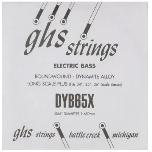 Струна для гитар Струна для бас-гитары GHS STRINGS DYB65X