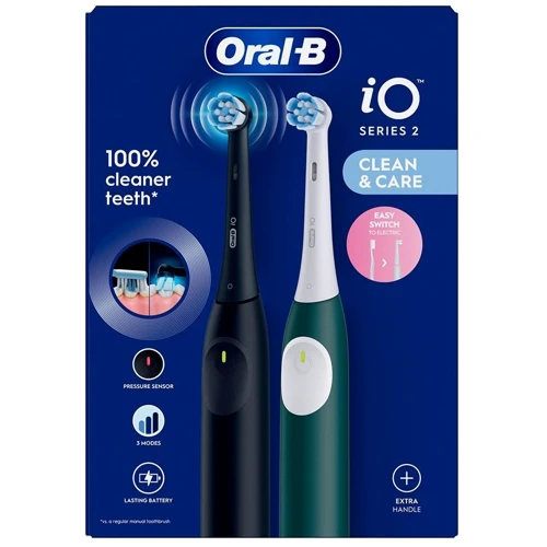 Зубна щітка Braun Oral-B iO Series 2 iOS2d.2ZZ9.0 Black+Green (2)