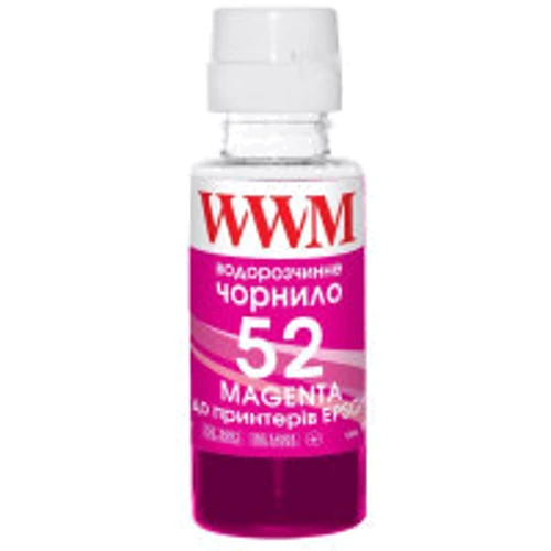 Чернила WWM HP GT52 100г Magenta, для Ink Tank 115/315/319 (H52M)