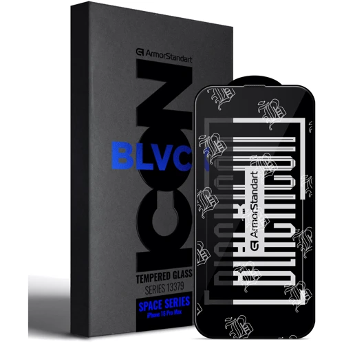 Захисне скло для iPhone ArmorStandart Tempered Glass Space Icon Black для iPhone 16 Pro Max (ARM78026)